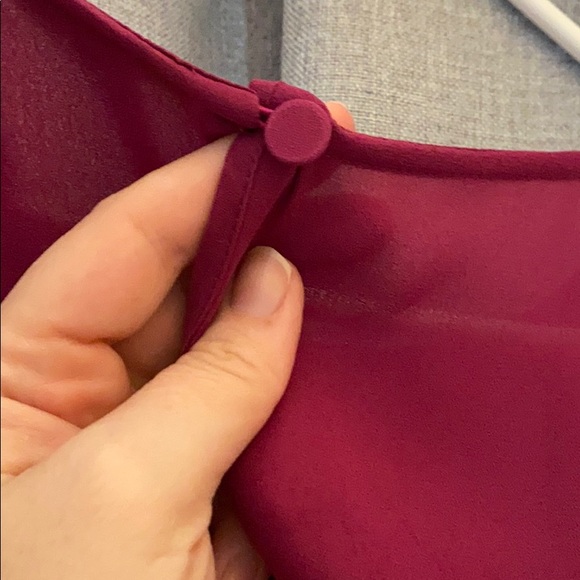 J Crew deep pink tunic blouse in M EUC - Picture 6 of 6